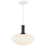 Nordlux Alton Pendel Lampe Glass Svart | Egnet for E27