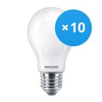 Fordelspakning 10x Philips MASTER Value LED Pære E27 Pære matt 11.2W 1521lm - 927 ekstra varm hvit | beste fargegjengivelse - dimbar - erstatter 100W
