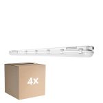 Fordelspakning 4x Ledvance LED Lyslister Vanntett Fuktighetstett 58W 8000lm - 840 Kald Hvit | 150cm
