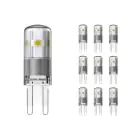 Fordelspakning 10x Noxion Bolt LED Capsule G9 1.9W 200lm - 827 ekstra varm hvit | erstatter 20W