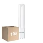 Fordelspakning 10x Noxion Lucent PL-L LED 7.9W 1000lm - 840 Kald Hvit | 4-Stift - Erstatter 18W